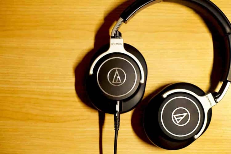 Professional studio headphones for music production